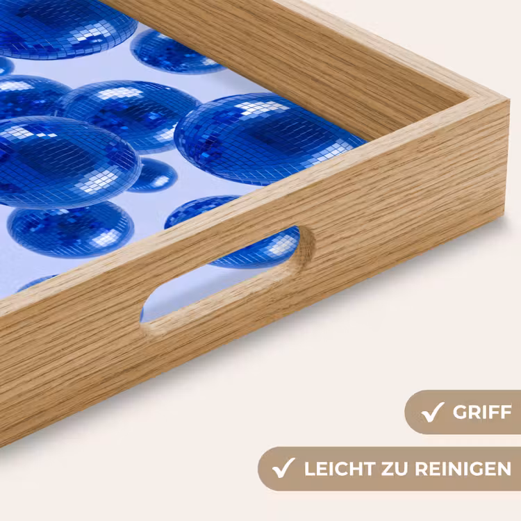 Tablett - Blaue Discokugel — 5