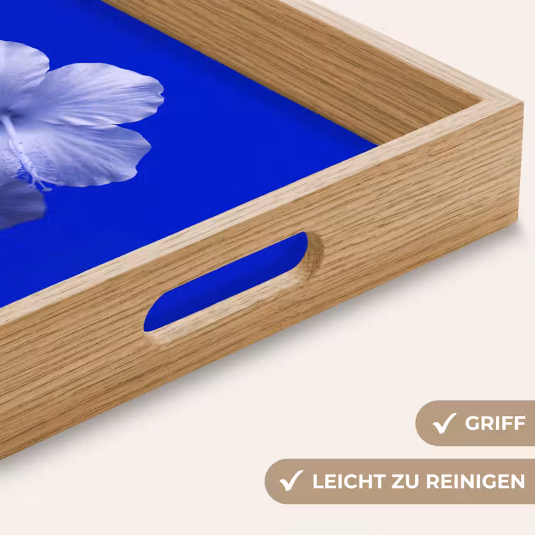 Tablett - Blumen – Blau – Natur — 5