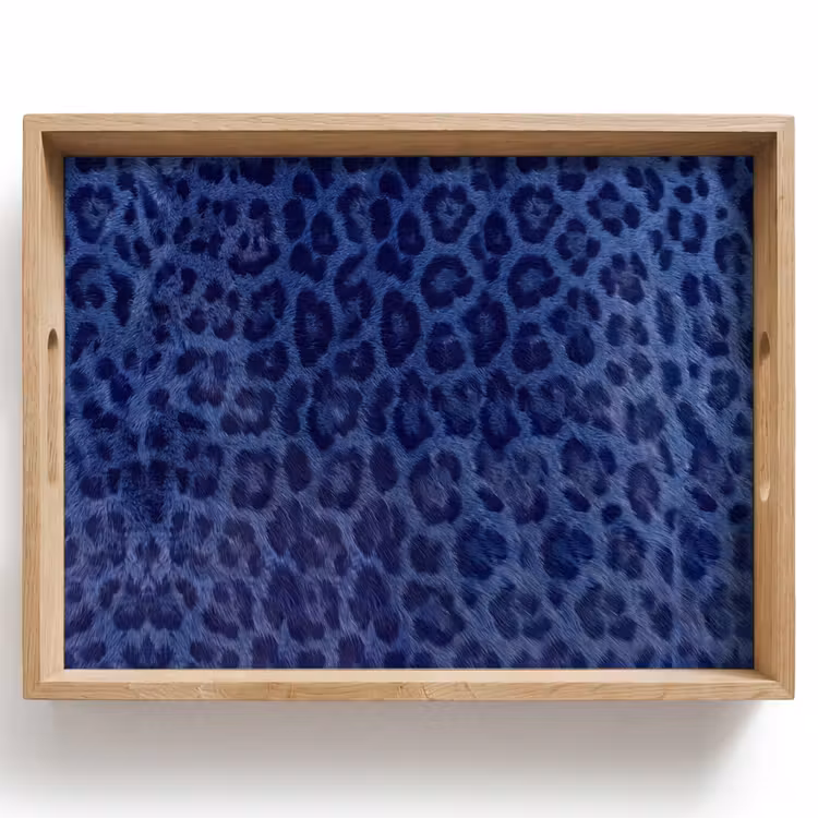 Tablett - Muster – Blau – Abstrakt — 1
