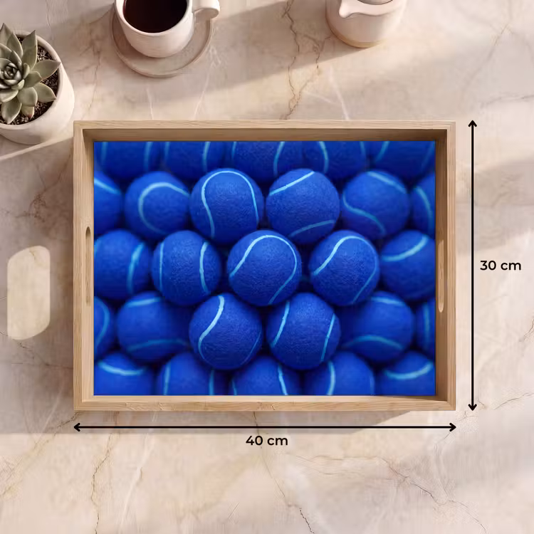 Tablett - Tennisball – Blau – Sport — 9