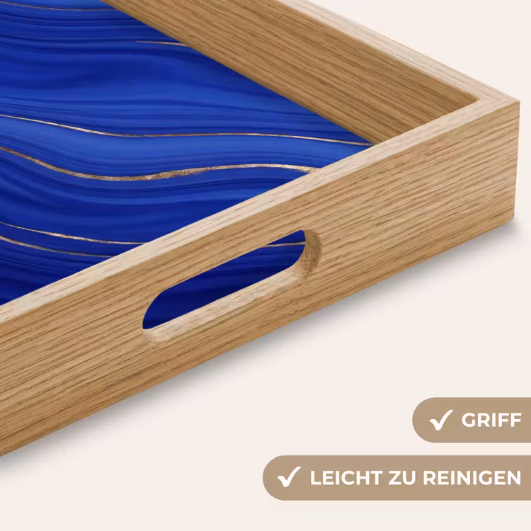 Tablett - Zusammenfassung – Linien – Blau — 5
