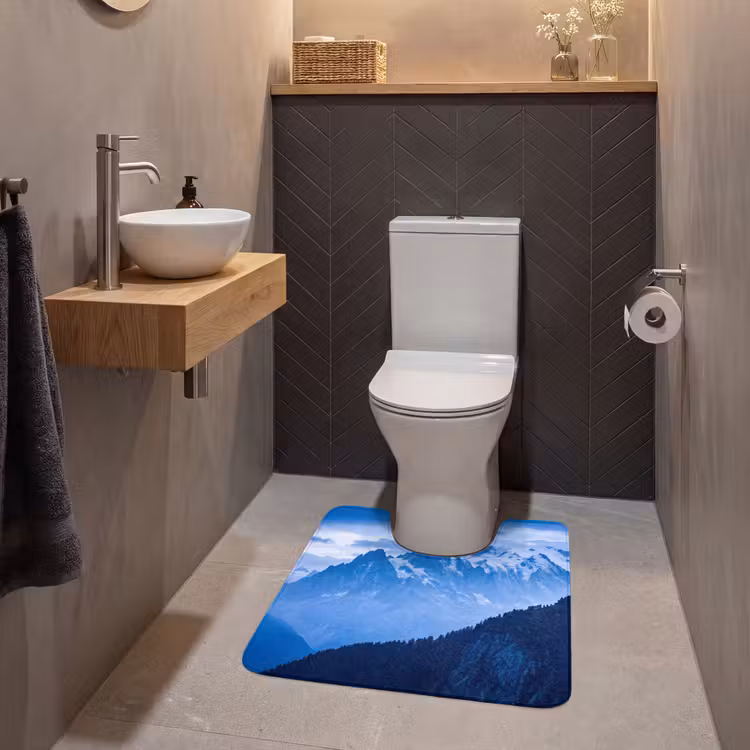 WC Vorleger - Berge – Schnee – Blau — 2