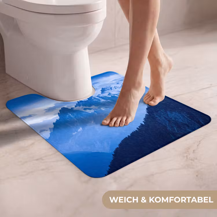 WC Vorleger - Berge – Schnee – Blau — 5