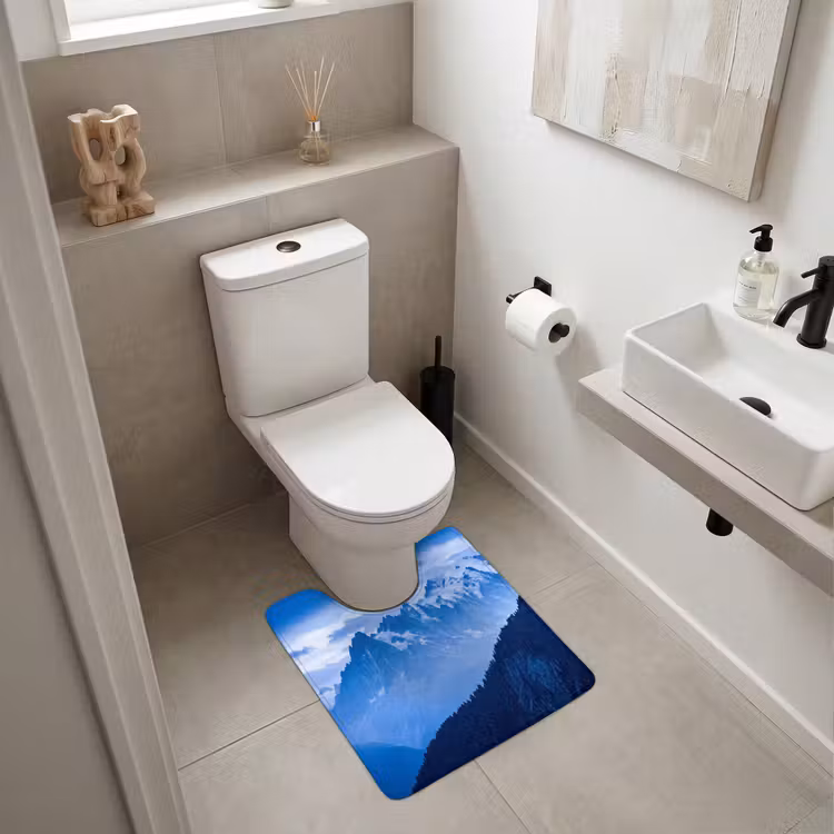 WC Vorleger - Berge – Schnee – Blau — 6