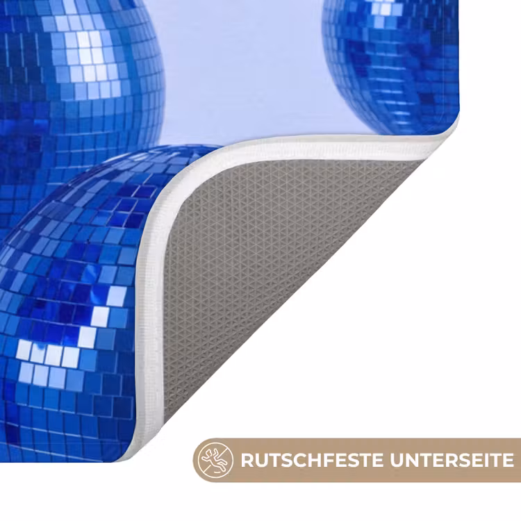 WC Vorleger - Blaue Discokugel — 3