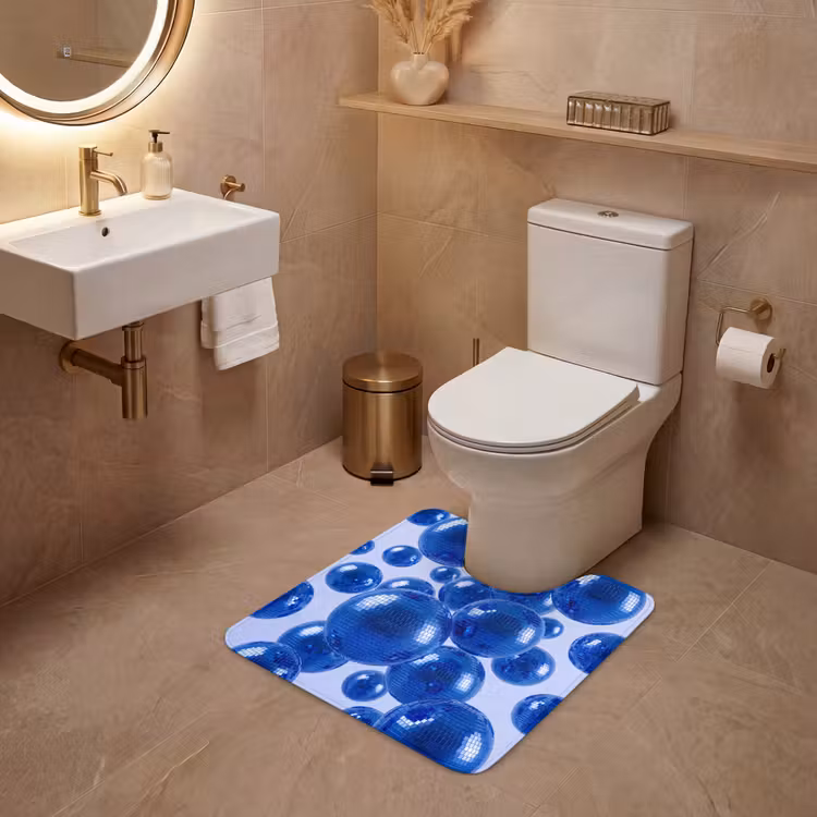 WC Vorleger - Blaue Discokugel — 4
