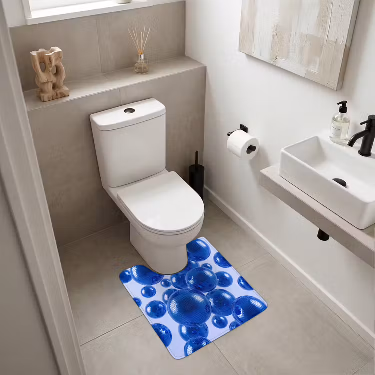 WC Vorleger - Blaue Discokugel — 6