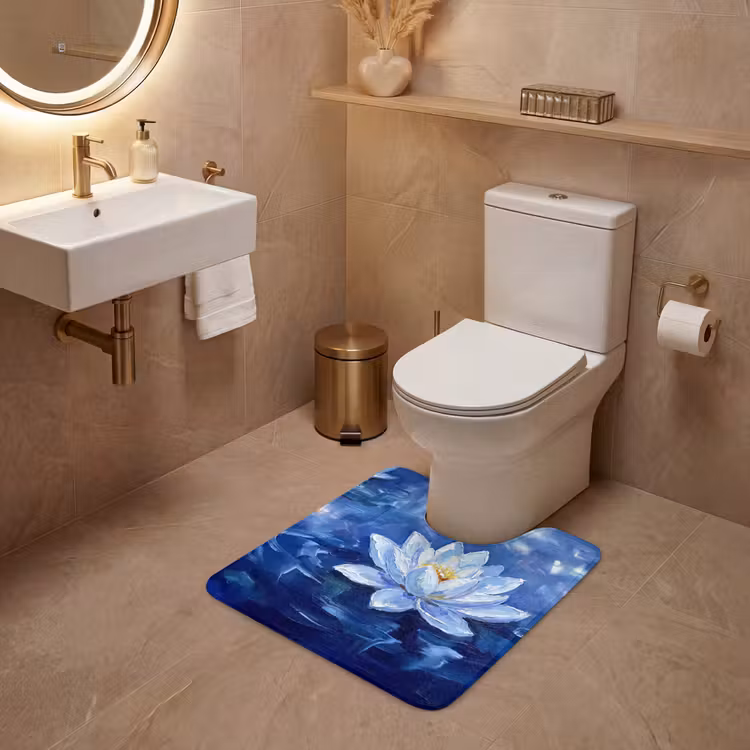 WC Vorleger - Blaue Seerose – Wasser — 4