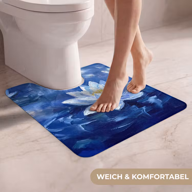 WC Vorleger - Blaue Seerose – Wasser — 5