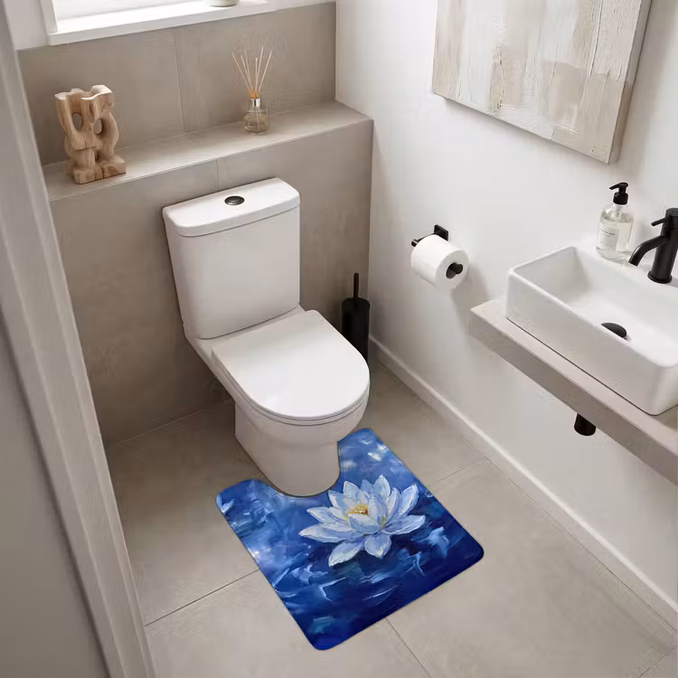 WC Vorleger - Blaue Seerose – Wasser — 6