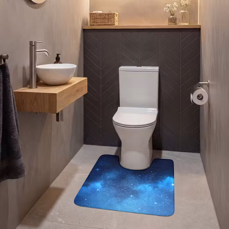 WC Vorleger - Sternenhimmel – Nebel – Blau — 2