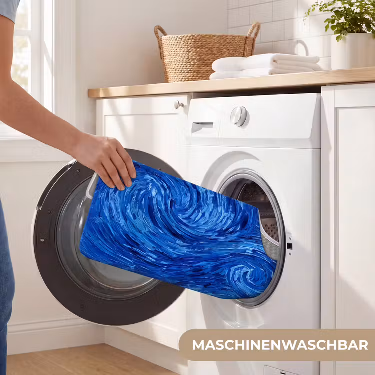 WC Vorleger - Wirbel – Blau – Modern — 7