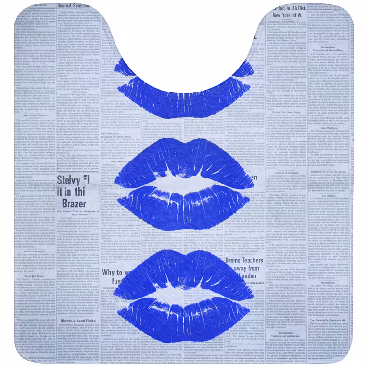 WC Vorleger - Zeitung „Blaue Lippen“ — 1