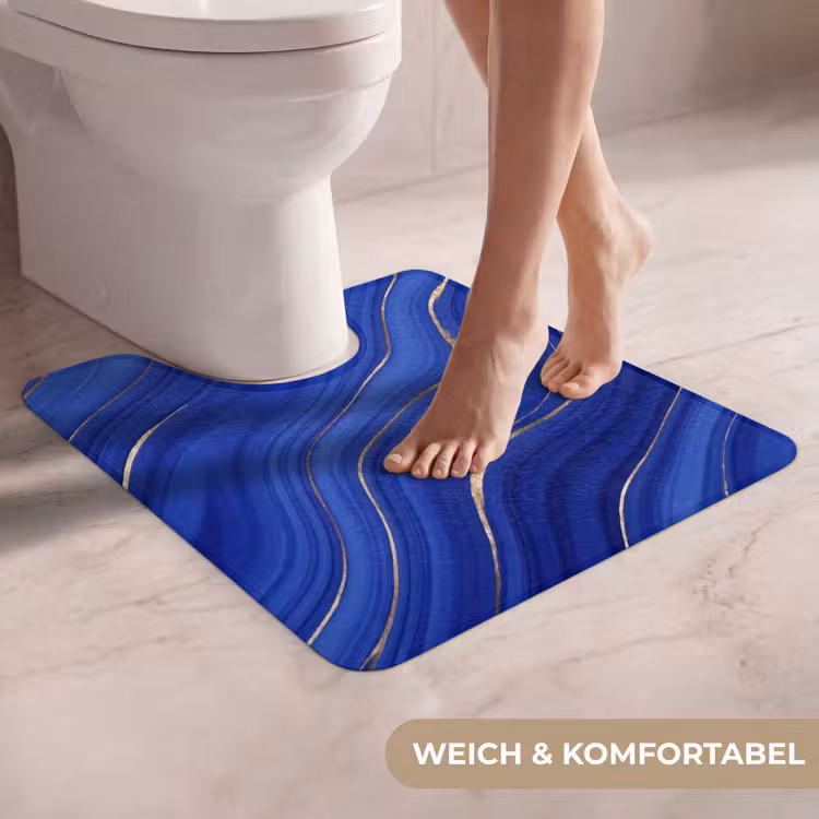 WC Vorleger - Zusammenfassung – Linien – Blau — 5