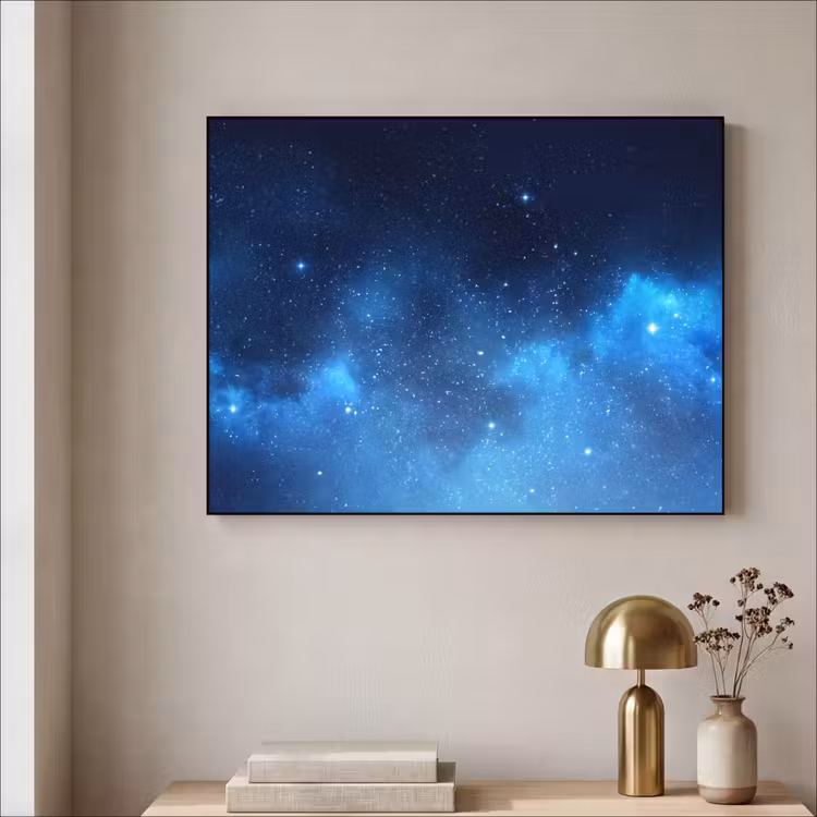 Art Frame - Sternenhimmel – Nebel – Blau — 4