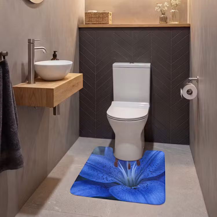 WC Vorleger - Blaue Blume – Natur — 2