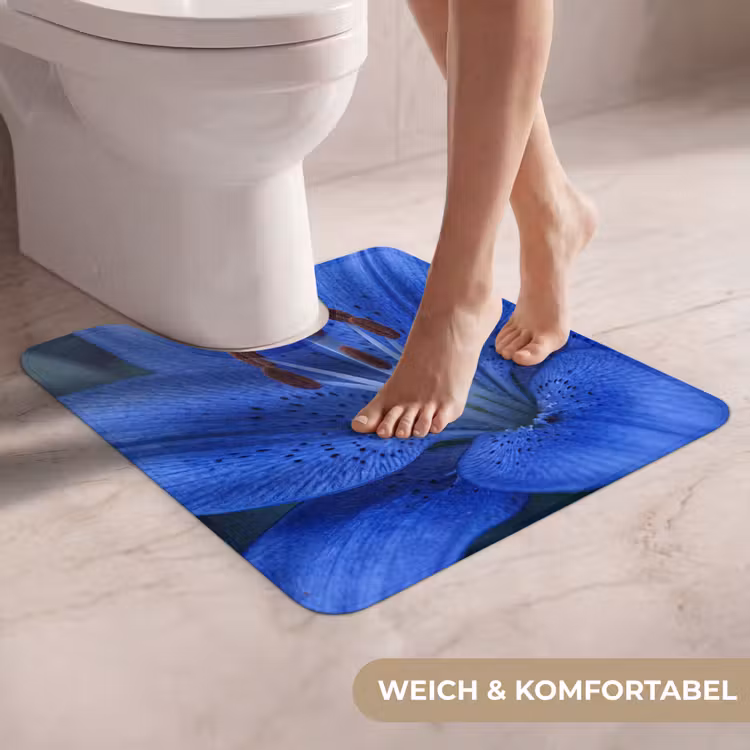 WC Vorleger - Blaue Blume – Natur — 5