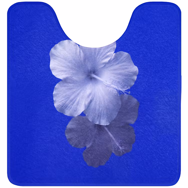 WC Vorleger - Blumen – Blau – Natur — 1