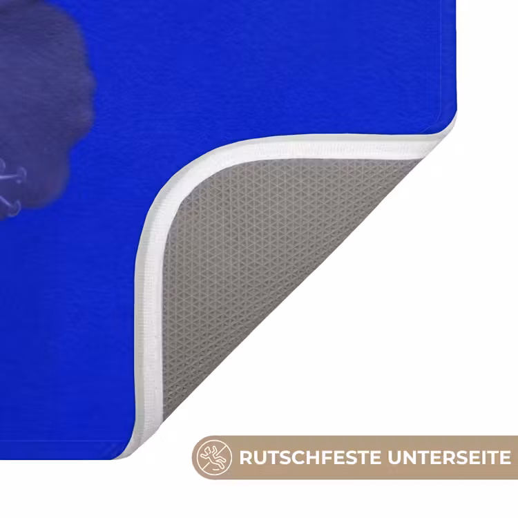 WC Vorleger - Blumen – Blau – Natur — 3