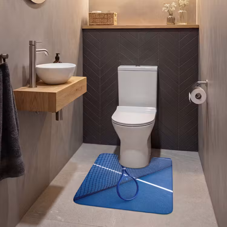 WC Vorleger - Tennisschläger – Blau – Sport — 2
