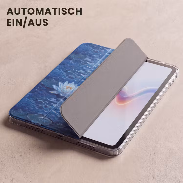 iPad-Hülle - Blumen – Wasser – Blau — 5