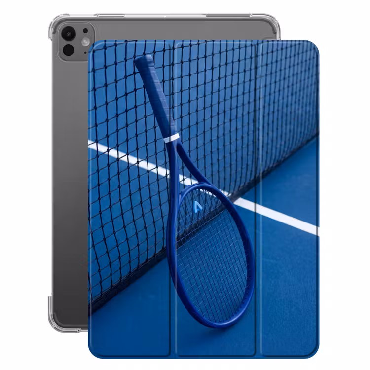 iPad-Hülle - Tennisschläger – Blau – Sport — 1