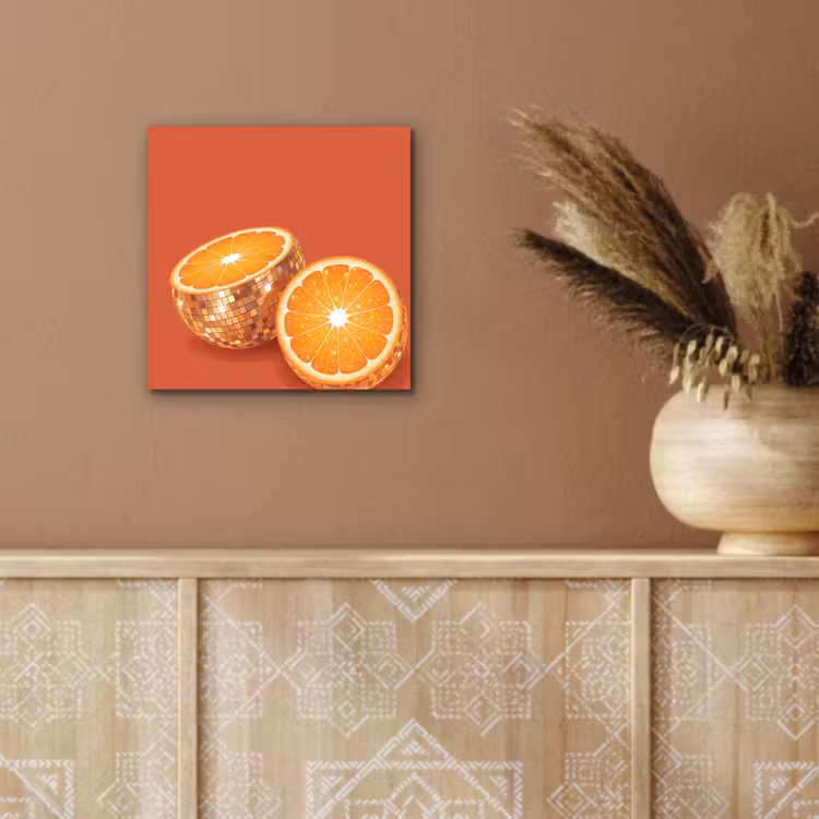 Alu-Dibond-Bild - Früchte – Disco – Gold — 5