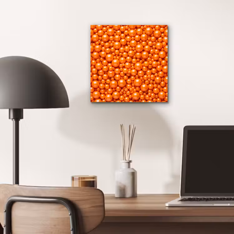 Alu-Dibond-Bild - Süßigkeiten – Orange – Muster — 6