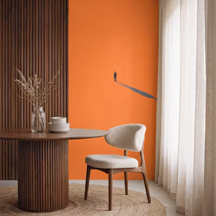 Tapete - Person – Schatten – Orange — 4