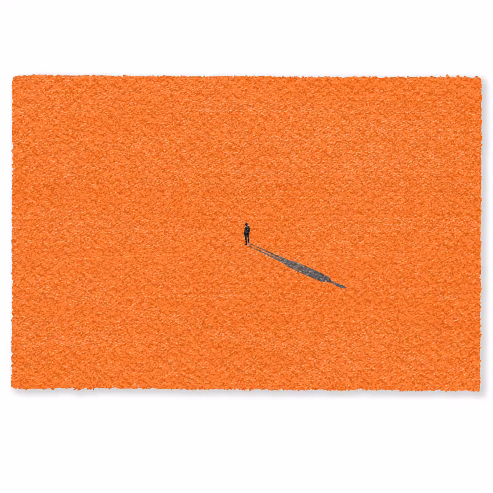 Fußmatte - Person – Schatten – Orange — 1