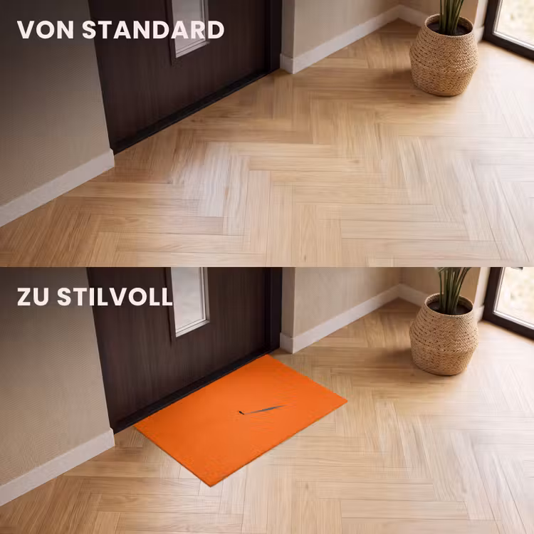 Fußmatte - Person – Schatten – Orange — 3