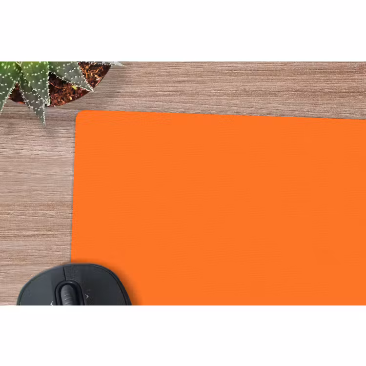 Mauspad - Person – Schatten – Orange — 5