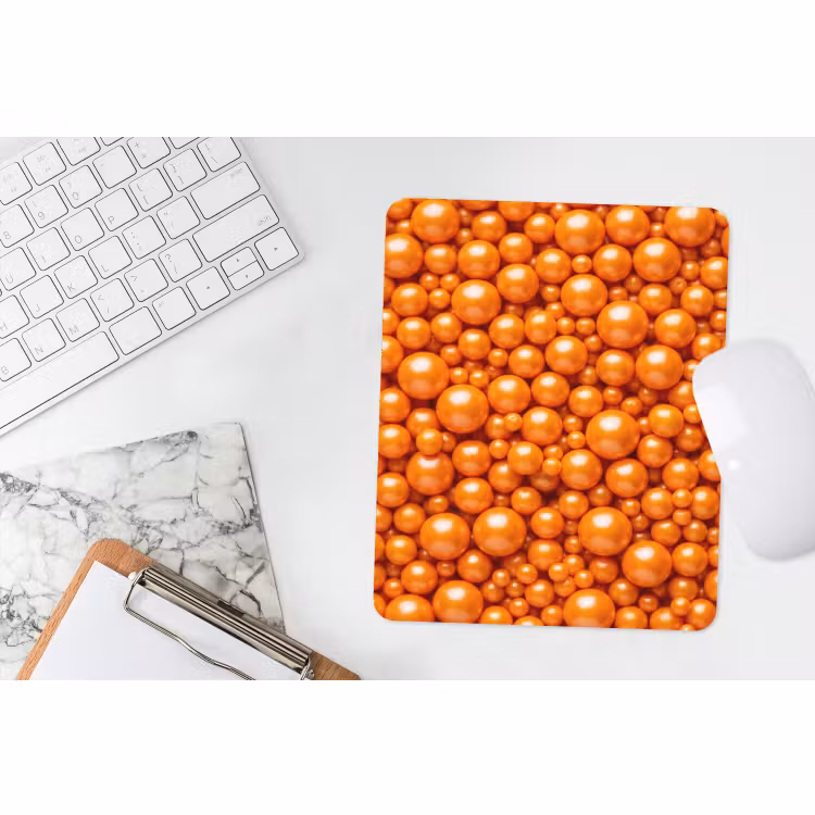 Mauspad - Süßigkeiten – Orange – Muster — 4