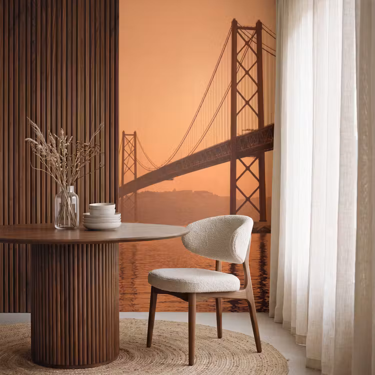 Tapete - Brücke – Wasser – Orange — 4
