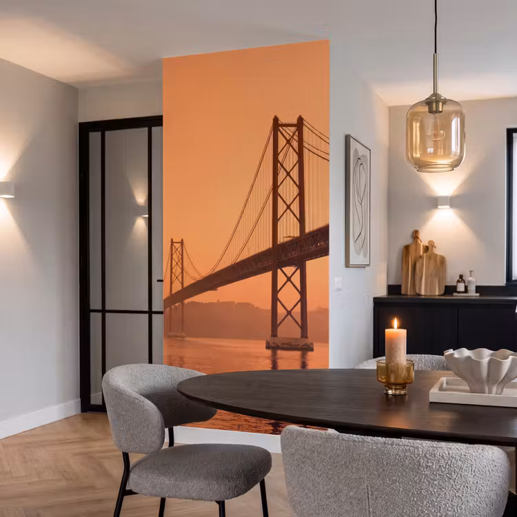 Tapete - Brücke – Wasser – Orange — 5