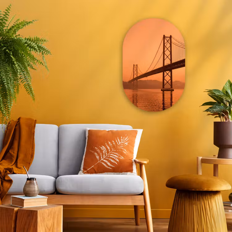 Forexbild Oval - Brücke – Wasser – Orange — 2
