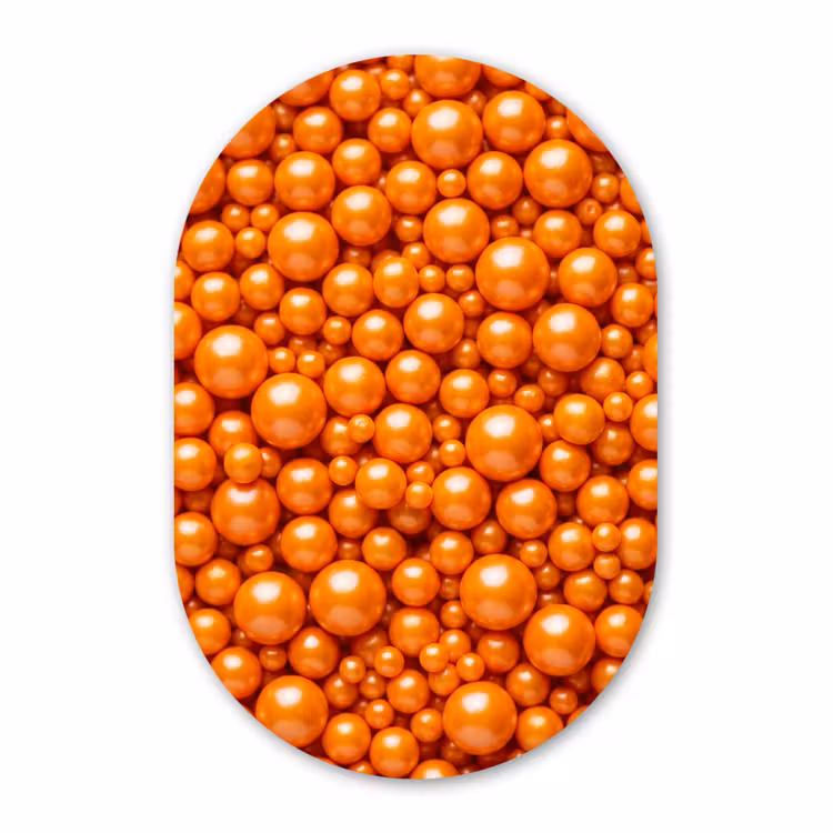 Forexbild Oval - Süßigkeiten – Orange – Muster — 1
