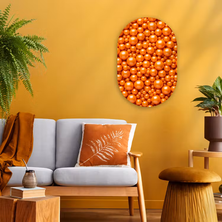 Forexbild Oval - Süßigkeiten – Orange – Muster — 2