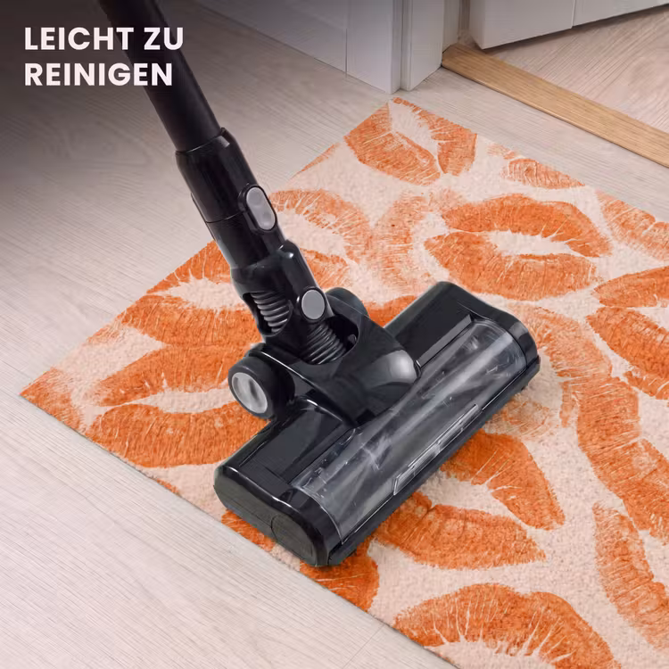Fußmatte - Orangefarbene Kussabdrücke – Liebe — 9