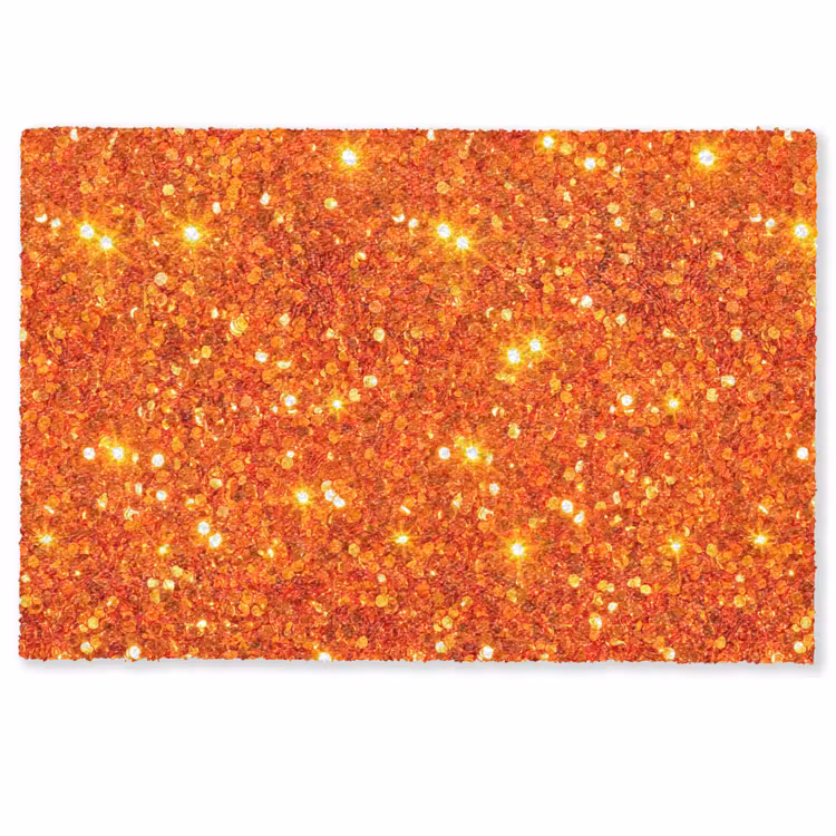 Fußmatte - Glitzer – Orange – Abstrakt — 1