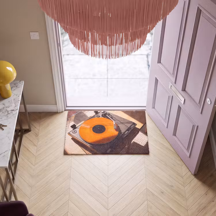 Fußmatte - Plattenspieler – Orange – Musik — 4