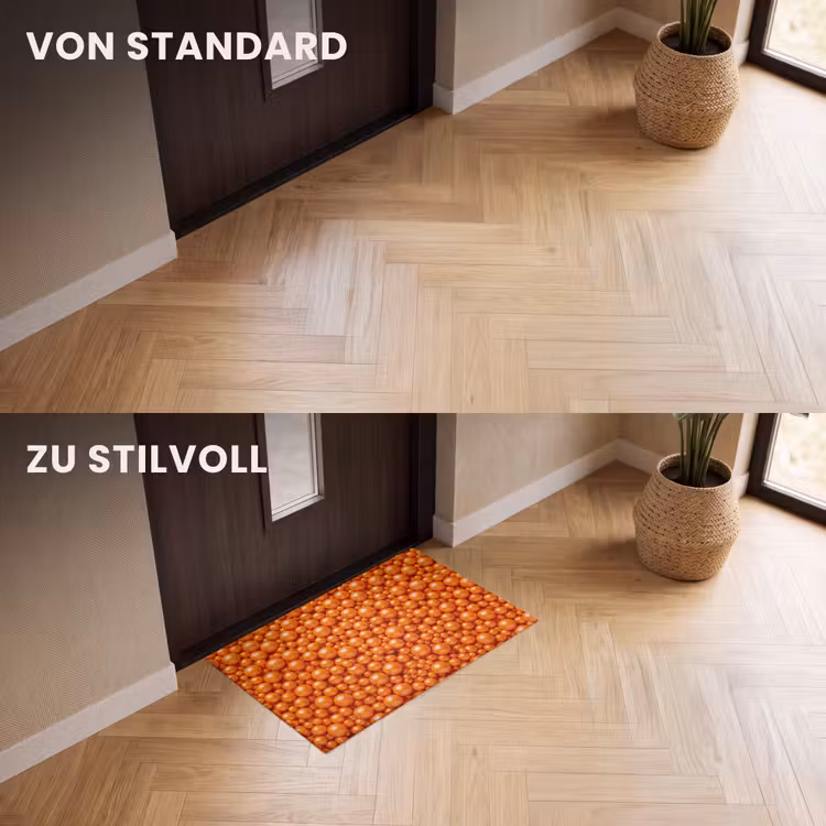 Fußmatte - Süßigkeiten – Orange – Muster — 3