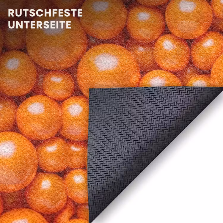 Fußmatte - Süßigkeiten – Orange – Muster — 6