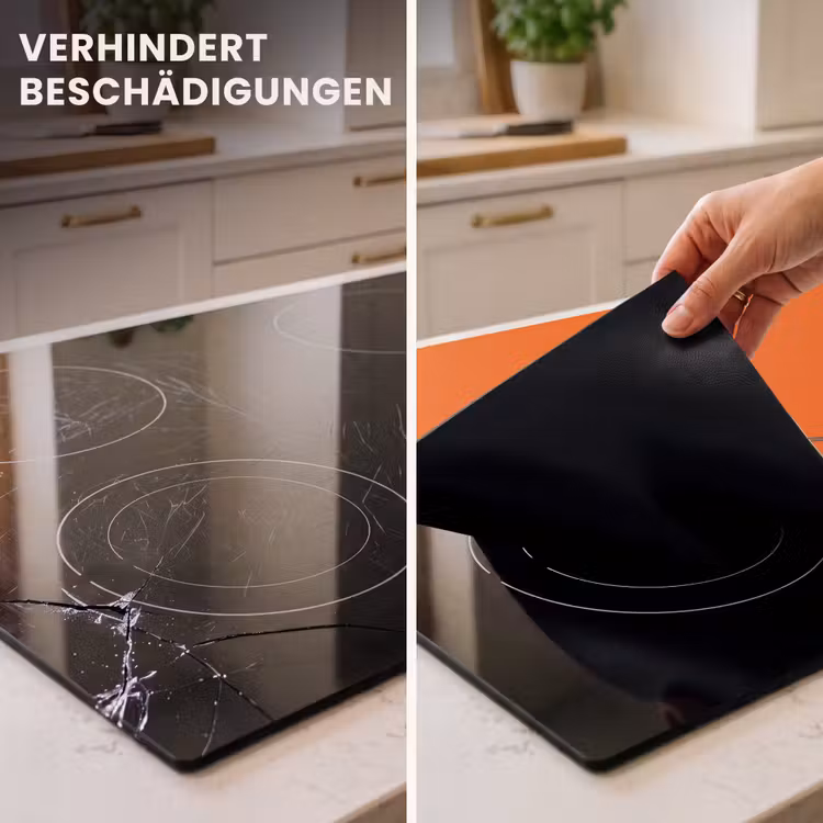 Herdabdeckplatte - Person – Schatten – Orange — 3