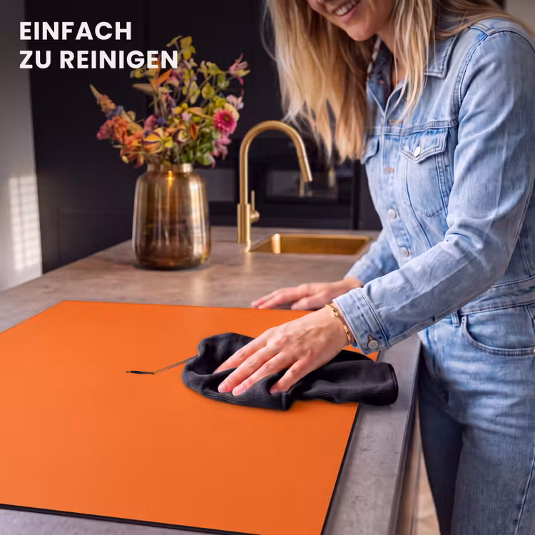 Herdabdeckplatte - Person – Schatten – Orange — 6