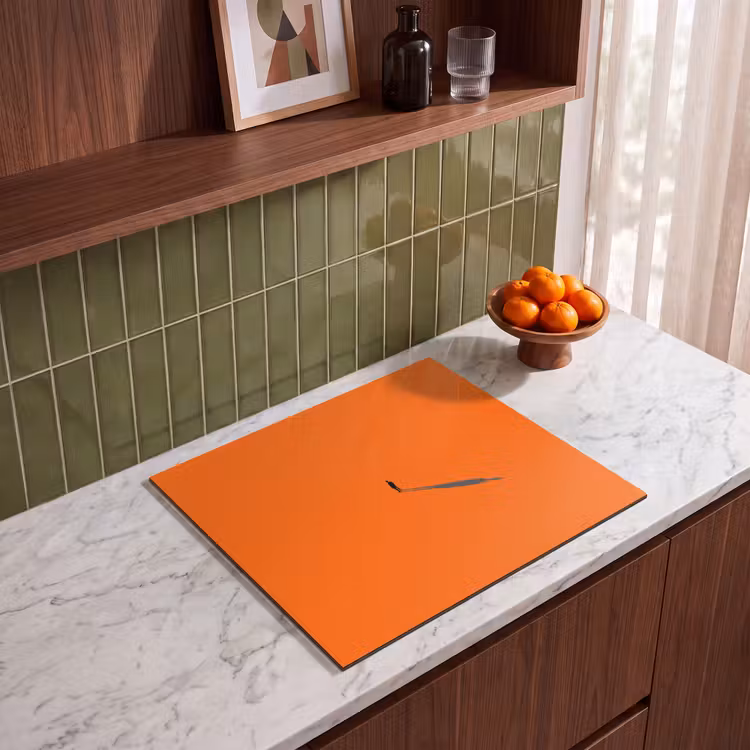 Herdabdeckplatte - Person – Schatten – Orange — 8