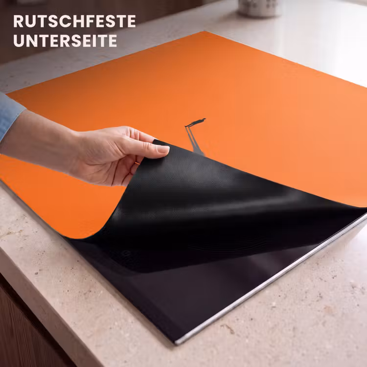 Herdabdeckplatte - Person – Schatten – Orange — 9