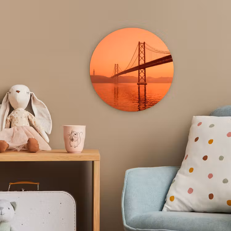 Forexbild Rund - Brücke – Wasser – Orange — 5