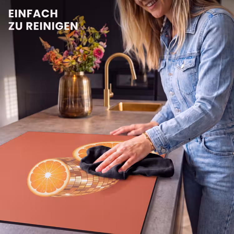 Herdabdeckplatte - Früchte – Disco – Gold — 6