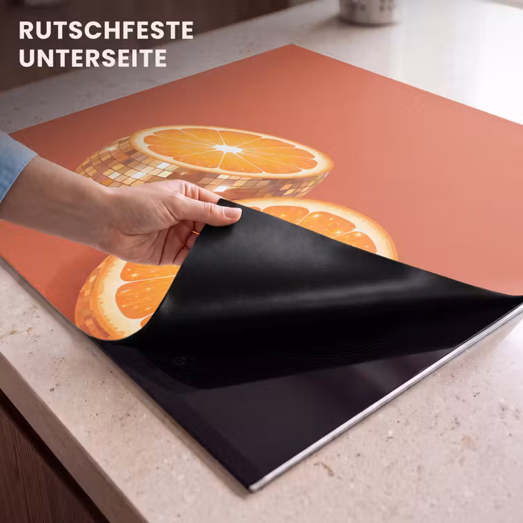 Herdabdeckplatte - Früchte – Disco – Gold — 9